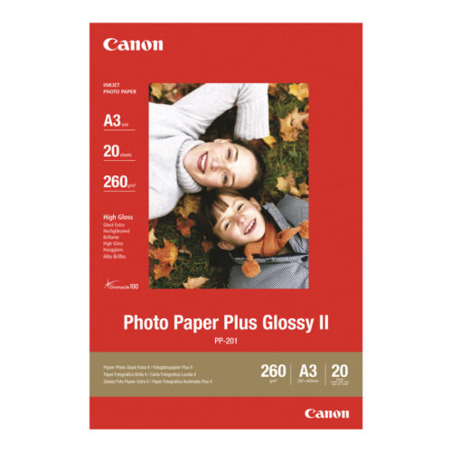 CANON PP-201 plus photo  papier 260g/m2 A3 20 feuilles pack de 1