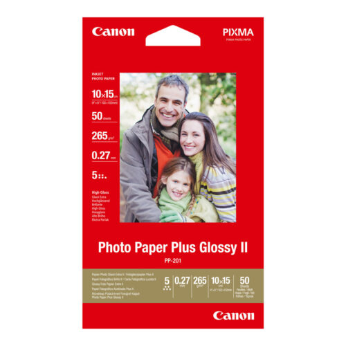 CANON PP-201 plus photo  papier inkjet 260g/m2 4×6 inch 50 feuilles pack de 1