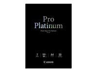 CANON PT-101 pro platinum photo  papier inkjet 300g/m2 A4 20 feuilles pack de 1