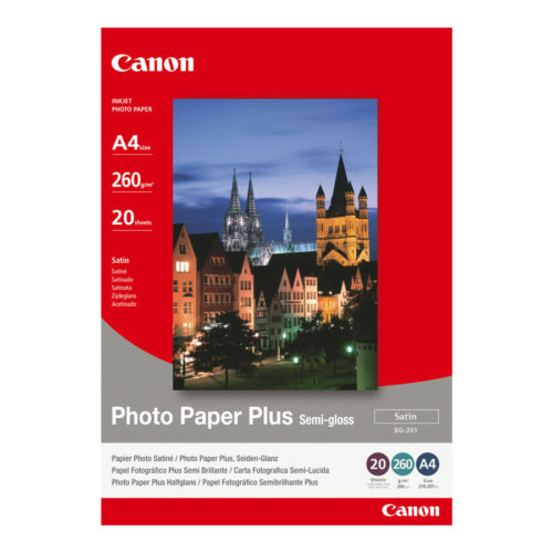 CANON SG-201 semi brillant photo  papier inkjet 260g/m2 A4 20 feuilles pack de 1