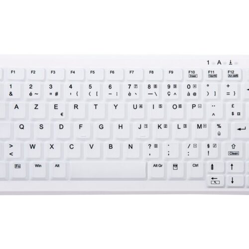 CHERRY AK-C4110F-U1-W/FR Wired keyboard compact without numpad washable USB white (FR)