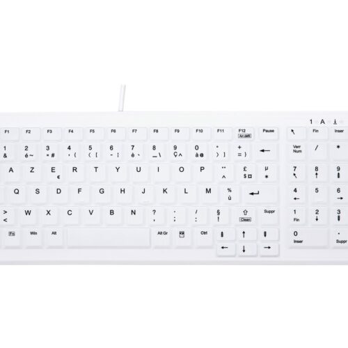 CHERRY AK-C7000F-U1-W/FR Wired keyboard compact with numpad washable USB white (FR)