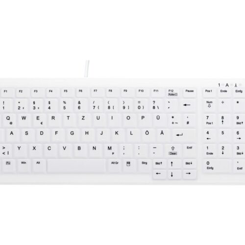 CHERRY AK-C7000F-U1-W/GE Active Key Corded Keyboard (GE)