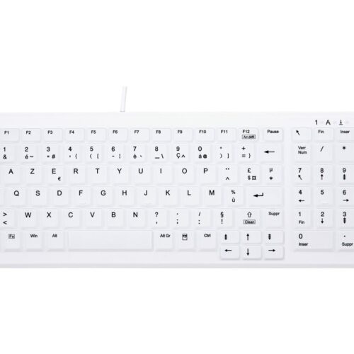 CHERRY AK-C7000F-UVS-W/FR Wired keyboard compact with numpad waterproof IP68 USB white (FR)