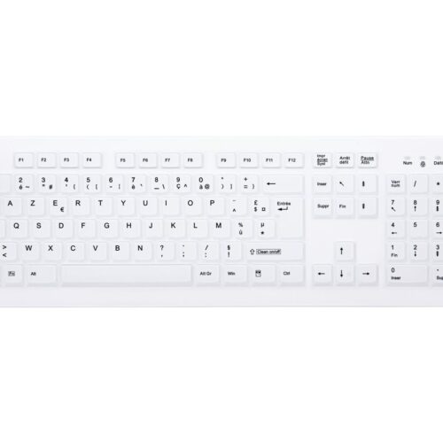CHERRY AK-C8100F-FUS-W/FR Wireless keyboard standard form waterproof IP68 USB white (FR)
