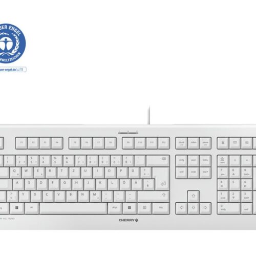 CHERRY Clavier KC 1000 USB blanc Layout Belge