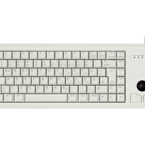 CHERRY Compact corded Trackball Keyboard PS/2 grey (DE)