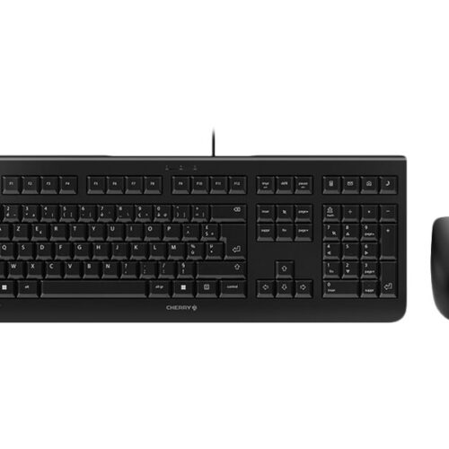 CHERRY DC2000 Ensemble filaire clavier/souris USB noir Layout FRANCAIS