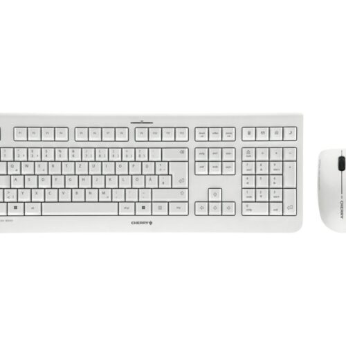 CHERRY DW 3000 Keyboard and Mouse Set Pale Grey USB (DE)