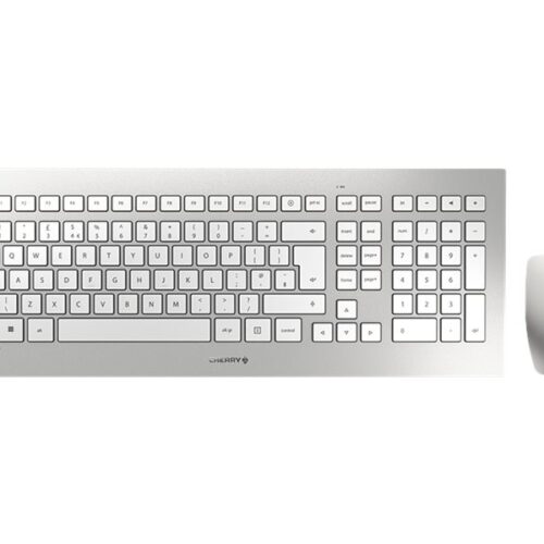 CHERRY DW 8000 Keyboard and Mouse Set silver/white USB (UK)