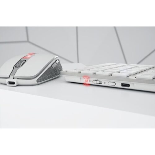 CHERRY DW 9100 SLIM Wireless Desktop USB Bluetooth white/silver rechargeable (FR)