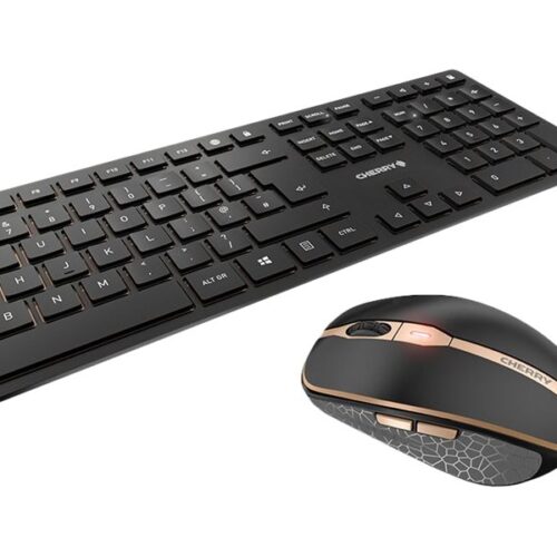 CHERRY DW 9100 Slim Wireless Keyboard and Mouse Black/Bronze (EU)