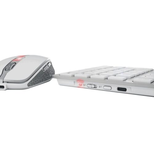 CHERRY DW 9100 Slim Wireless Keyboard and Mouse Silver/White (EU)