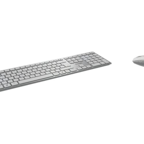 CHERRY DW 9100 Slim Wireless Keyboard and Mouse Silver/White (EU)