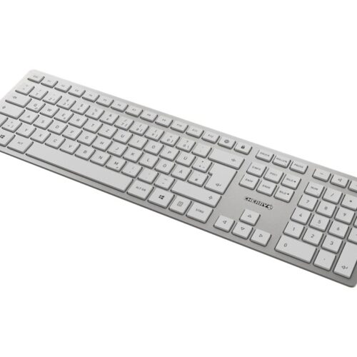 CHERRY DW 9100 Slim Wireless Keyboard and Mouse Silver/White (EU)