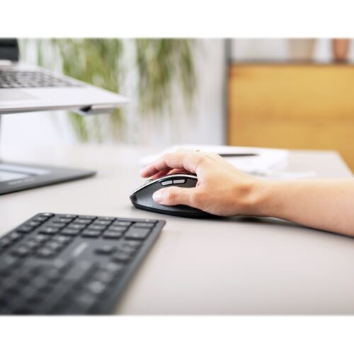 CHERRY DW 9500 SLIM Wireless Desktop USB Keyboard and Bluetooth Black Rechargeable Mouse (FR)