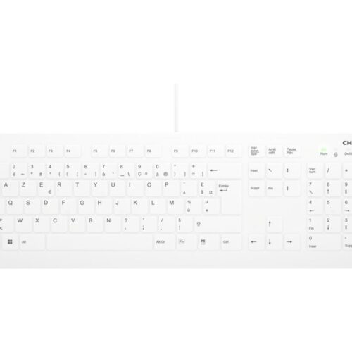CHERRY Flat Profile Hygiene Desktop Keyboard Sealed USB White (FR)