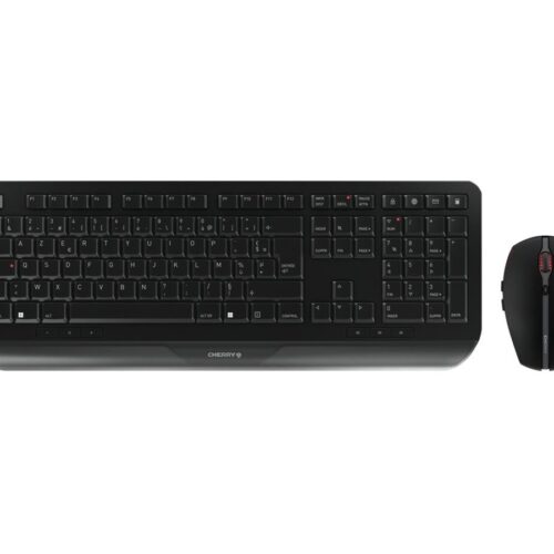 CHERRY GENTIX Desktop Wireless desktop Keyboard and Mouse USB black (FR)