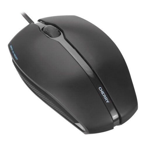 CHERRY GENTIX ILLUMINATED Souris optique 1000 dpi 3 boutons Rétroéclairage bleu USB noire
