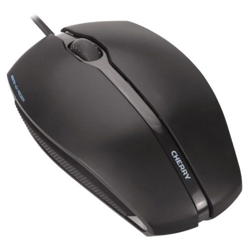 CHERRY GENTIX ILLUMINATED Souris optique 1000 dpi 3 boutons Rétroéclairage bleu USB noire