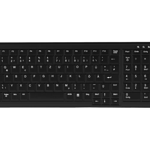 CHERRY Industry 4.0 Compact Notebook Style Keyboard with NumPad PS2 Black (FR)