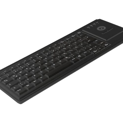 CHERRY Industry 4.0 Compact Ultraflat Trackball Keyboard USB Black (FR)