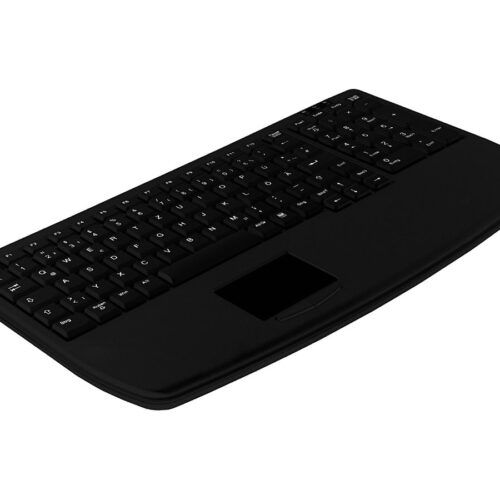 CHERRY Industry 4.0 Notebook Style Ultraflat Touchpad Keyboard with NumPad PS2 Black (FR)