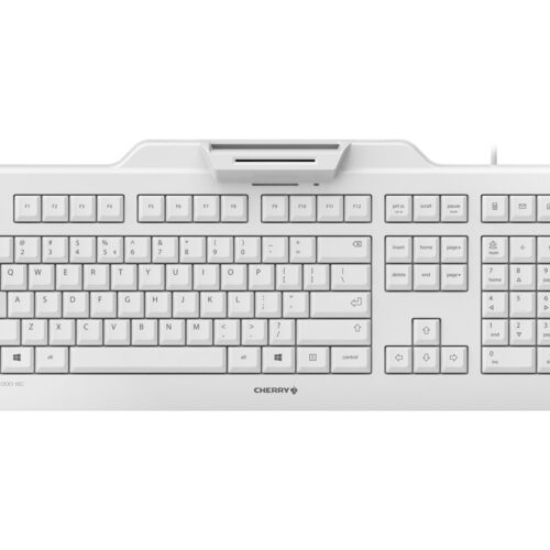 CHERRY KC 1000 Sc Contact Smart Card Corded Keyboard White (EU)