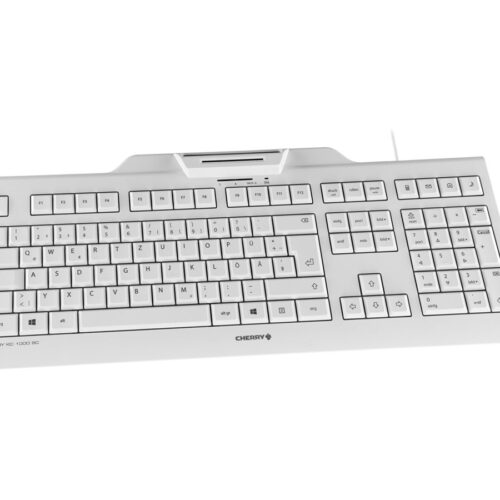 CHERRY KC 1000 Sc Contact Smart Card Corded Keyboard White (EU)