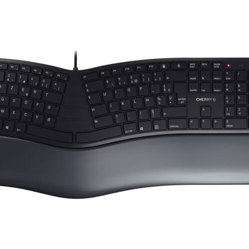 CHERRY KC 4500 ERGO Wired keyboard 109+3 keys USB black (FR)