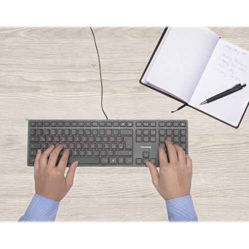 CHERRY KC 6000 SLIM Corded Keyboard – USB – BLACK (DE)