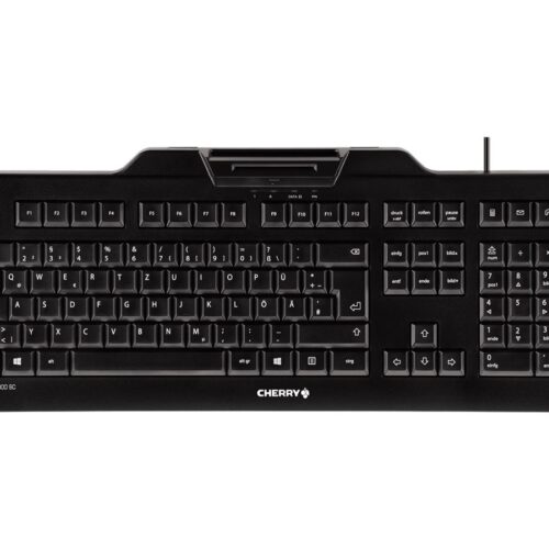 CHERRY KC1000 SC corded Security Keyboard USB ultraflat black with integrated Smartcard-Terminal (CH)