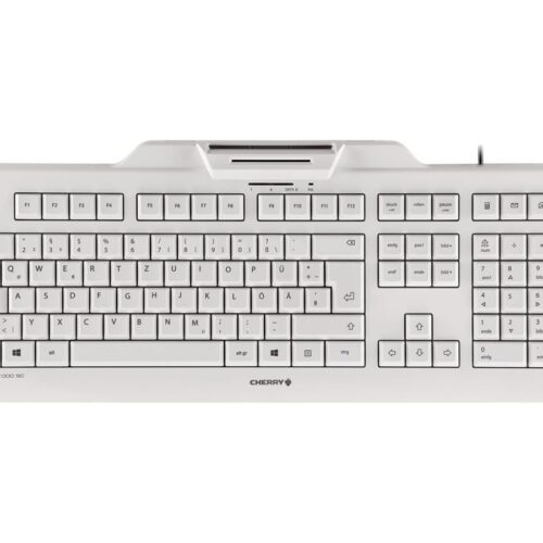 CHERRY KC1000 SC corded Security Keyboard USB ultraflat grey with integrated Smartcard-Terminal (DE)