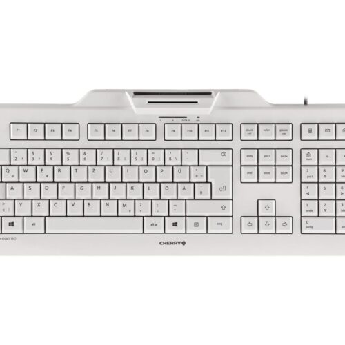CHERRY KC1000 SC corded Security Keyboard USB ultraflat grey with integrated Smartcard-Terminal (DE)