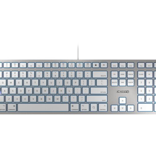 CHERRY KC6000 SLIM FOR MAC – Corded Keyboard – USB – SILVER (US)