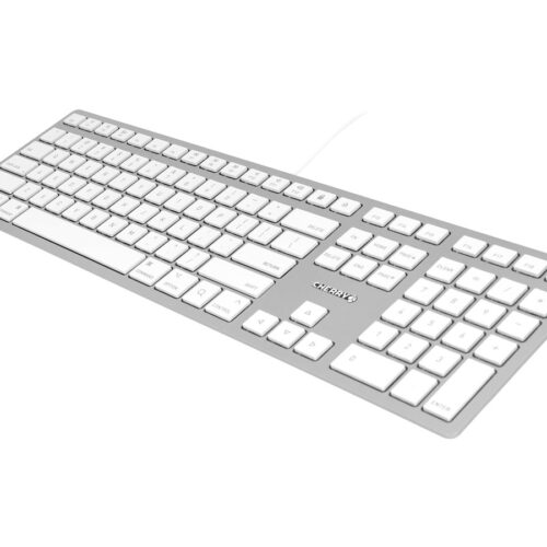CHERRY KC6000 SLIM FOR MAC – Corded Keyboard – USB – SILVER (US)