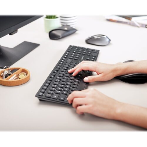 CHERRY KW 9100 SLIM Wireless Keyboard USB and Bluetooth black rechargeable (FR)