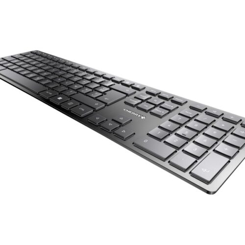 CHERRY KW 9100 SLIM Wireless Keyboard USB and Bluetooth black rechargeable (FR)