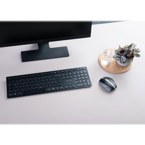 CHERRY KW 9100 SLIM Wireless Keyboard USB and Bluetooth black rechargeable (FR)