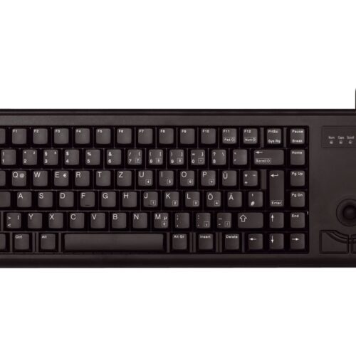 CHERRY mechanical keyboard with 84 keys Low profile black USB integrated mechanical trackball (FR)