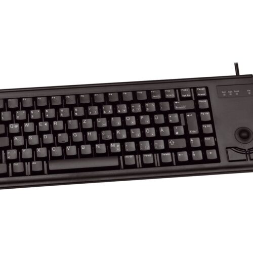 CHERRY mechanical keyboard with 84 keys Low profile black USB integrated mechanical trackball (FR)