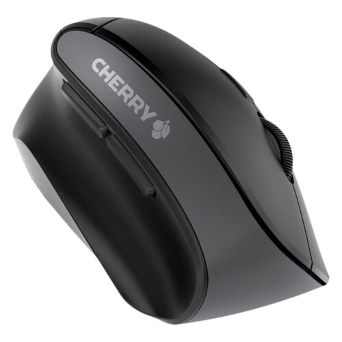 CHERRY MW 4500 LEFT Souris sans fil optique 600/900/1200 dpi 6 boutons inclinaison 45° pour gaucherse 45 degrés -USB noire – Gaucher