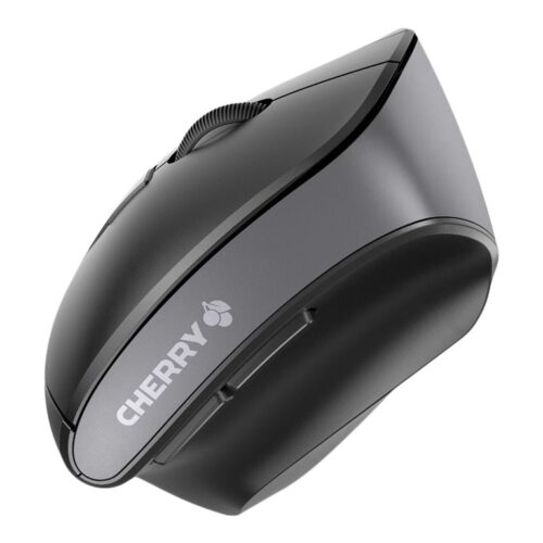 CHERRY MW 4500 LEFT Souris sans fil optique 600/900/1200 dpi 6 boutons inclinaison 45° pour gaucherse 45 degrés -USB noire – Gaucher
