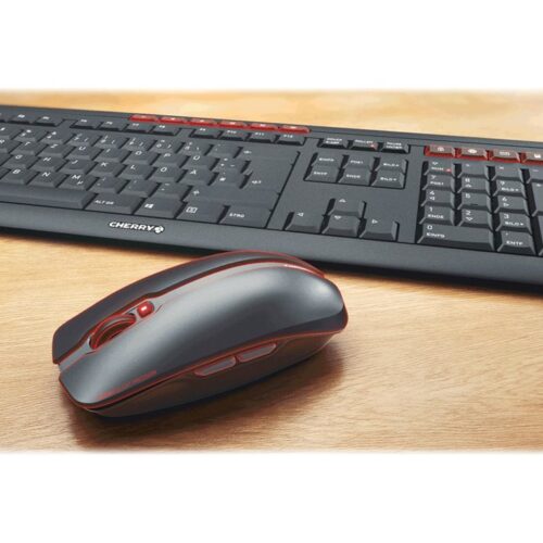 CHERRY STREAM Desktop Recharge Wireless keyboard / mouse set USB black Rechargeable (FR)