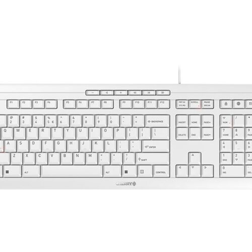CHERRY Stream Keyboard Clavier 104+10 touches USB gris Layout Qwerty International (EU)