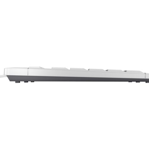 CHERRY Stream Keyboard Clavier 104+10 touches USB gris Layout Qwerty International (EU)