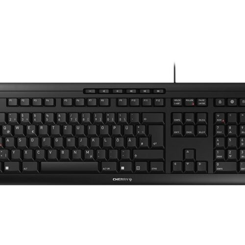 CHERRY STREAM KEYBOARD Clavier 105+10 touches USB noir (DE)