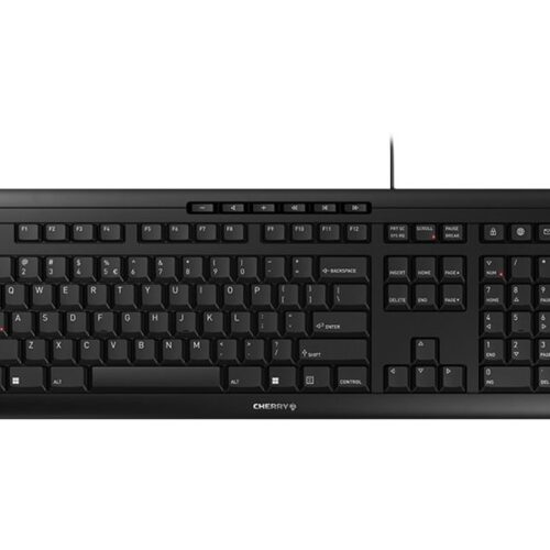 CHERRY Stream Keyboard Clavier 105+10 touches USB noir (IT)
