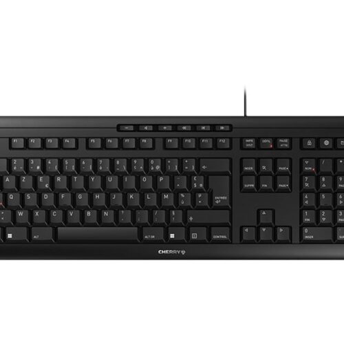CHERRY STREAM KEYBOARD Clavier 105+10 touches USB noir Layout FRANCAIS