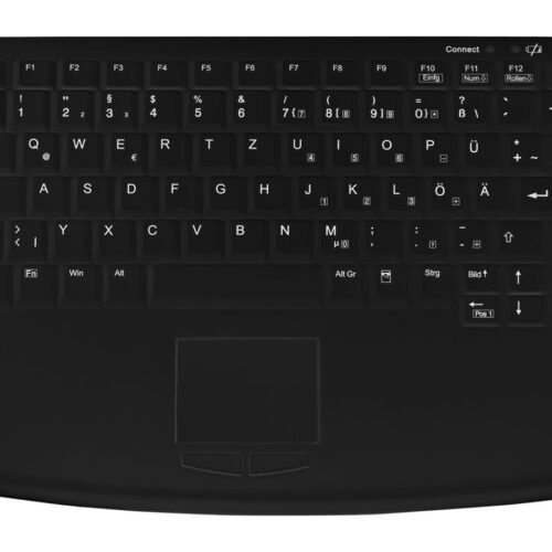 CHERRY Wireless Compact Notebook Style Touchpad Keyboard USB Black (FR)
